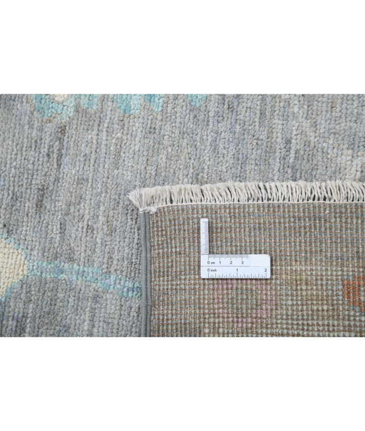 Hand Knotted Oushak Wool Rug 9' 1" x 11' 9" - No. AT90479