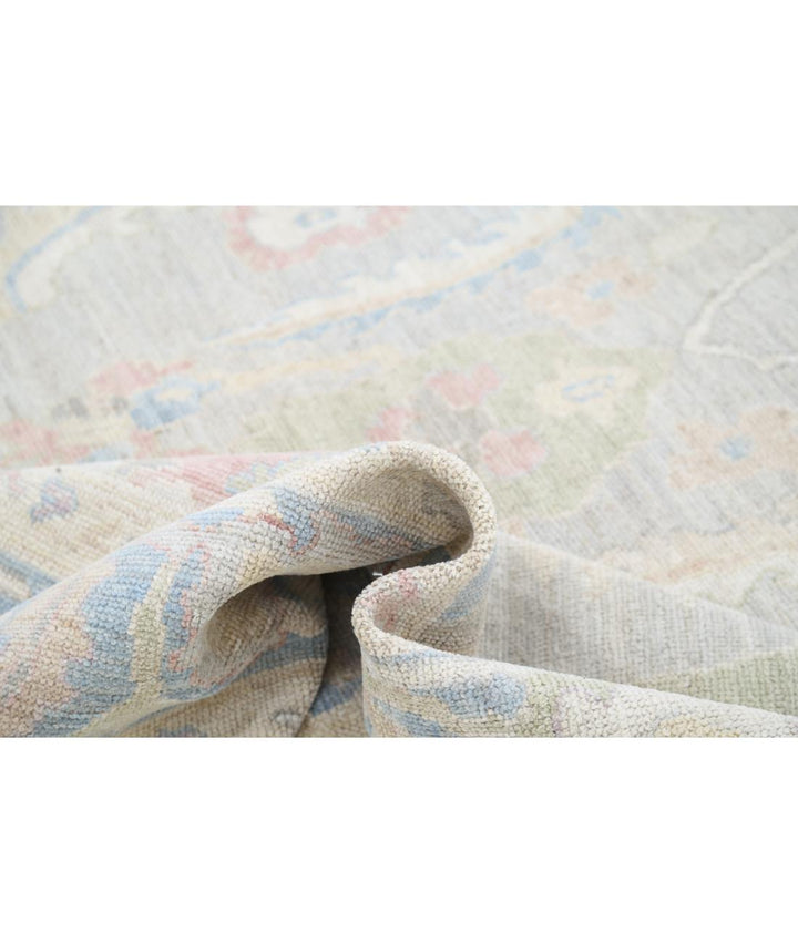 Hand Knotted Oushak Wool Rug 8' 6" x 10' 3" - No. AT13053