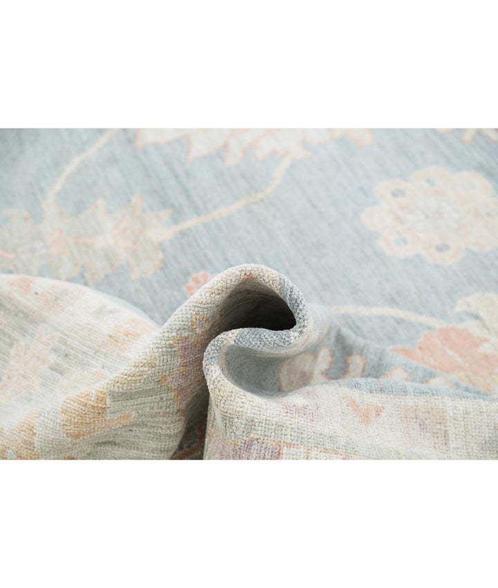 Hand Knotted Oushak Wool Rug 10' 0" x 13' 7" - No. AT95862