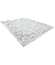 Hand Knotted Oushak Wool Rug 12' 2" x 14' 9" - No. AT97216