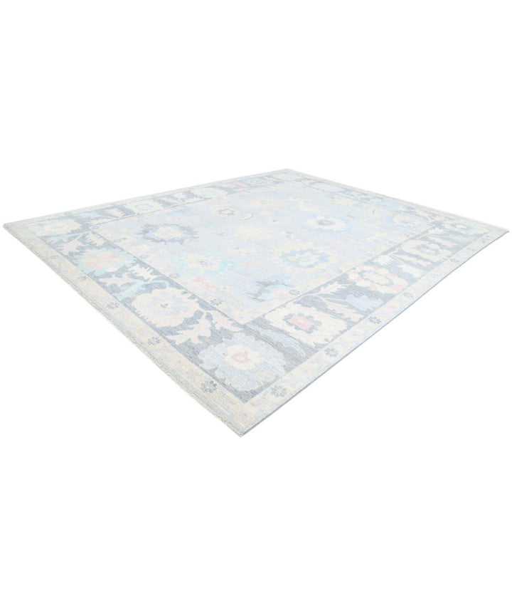 Hand Knotted Oushak Wool Rug 12' 2" x 14' 9" - No. AT97216