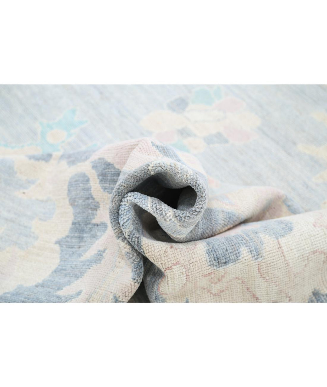 Hand Knotted Oushak Wool Rug 12' 2" x 14' 9" - No. AT97216