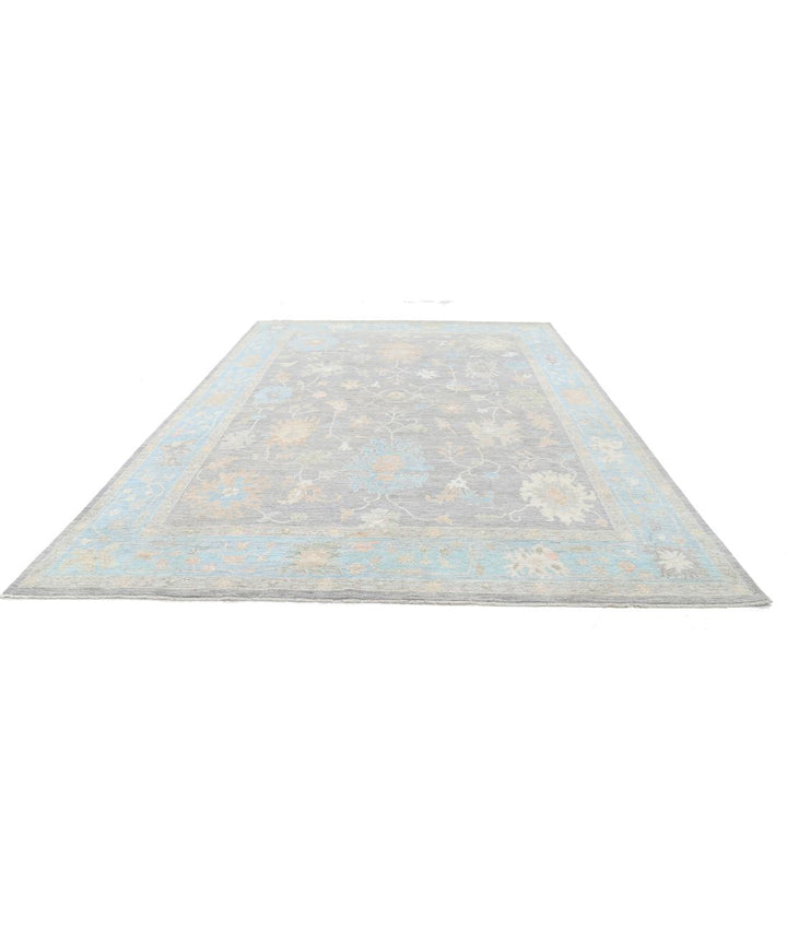 Hand Knotted Oushak Wool Rug 10' 1" x 13' 11" - No. AT94523