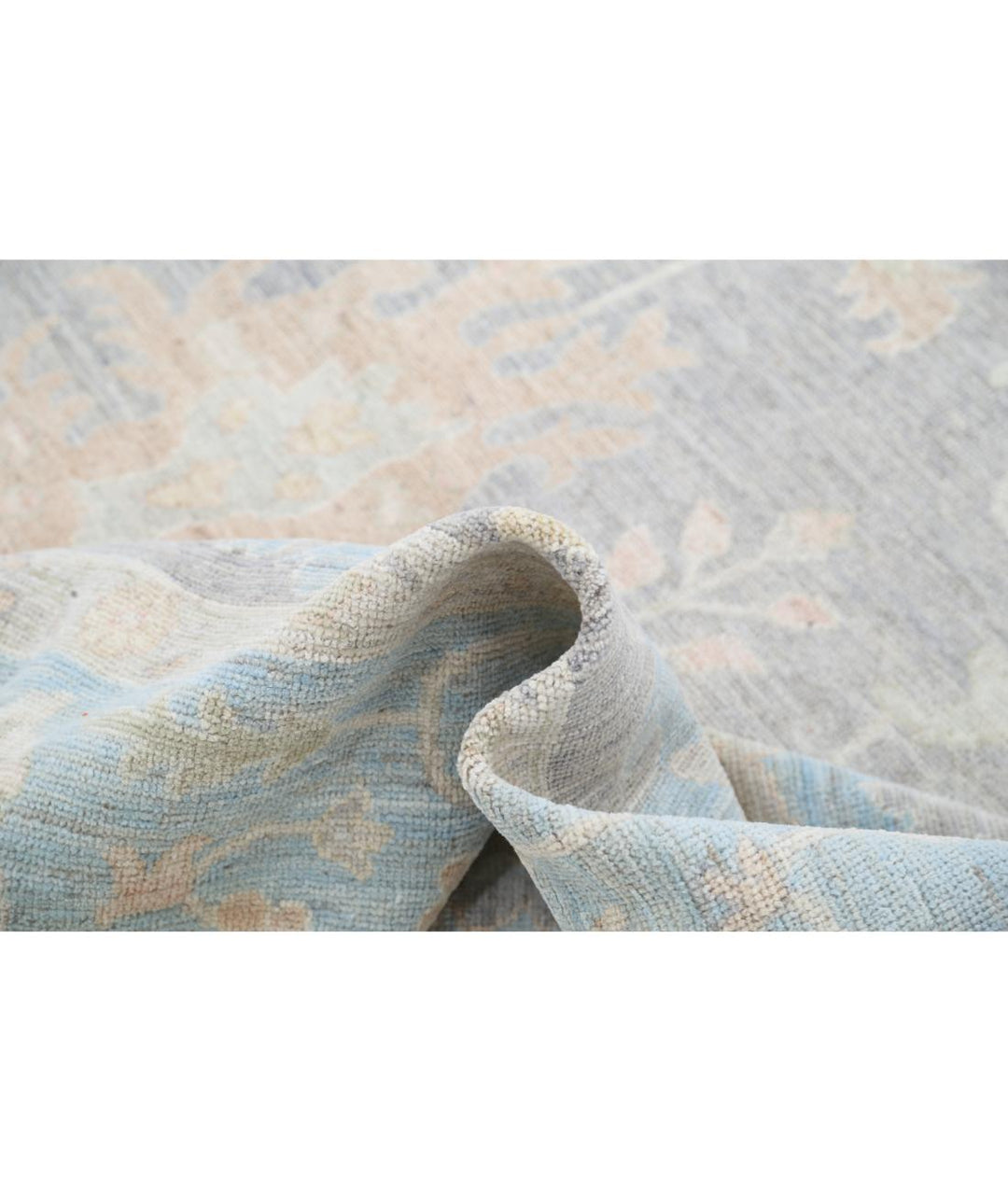 Hand Knotted Oushak Wool Rug 10' 1" x 13' 11" - No. AT94523