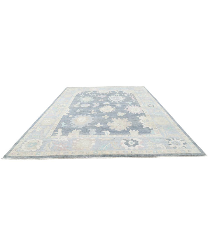 Hand Knotted Oushak Wool Rug 10' 2" x 13' 10" - No. AT70912