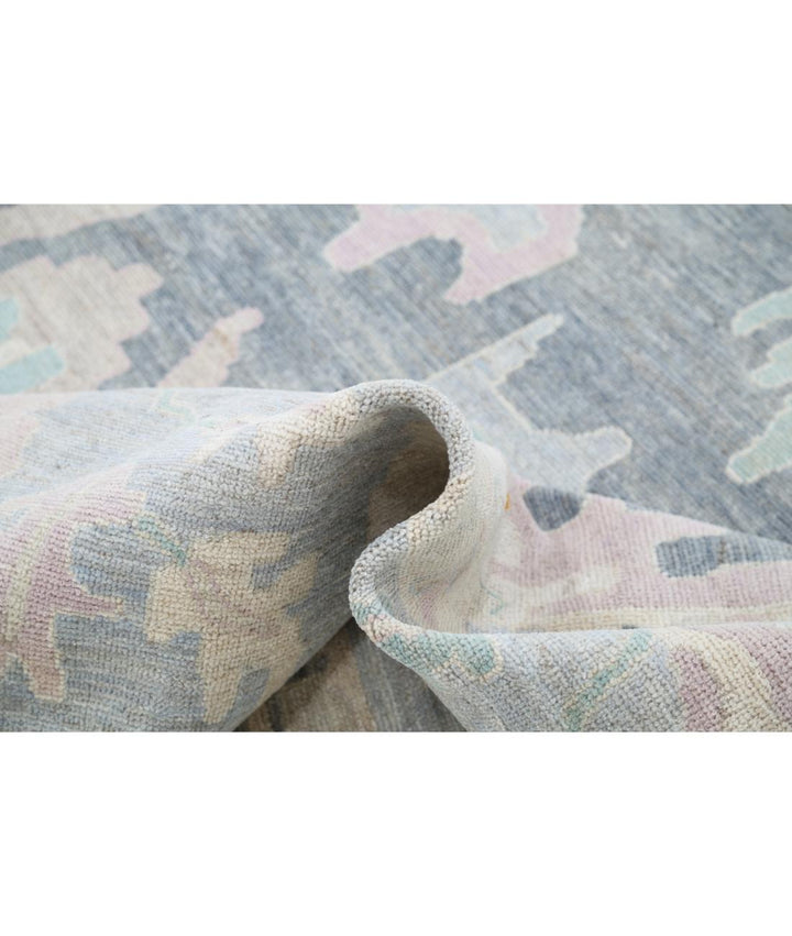 Hand Knotted Oushak Wool Rug 10' 2" x 13' 10" - No. AT70912
