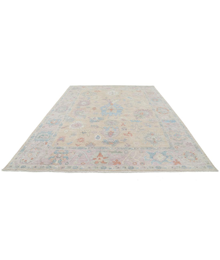 Hand Knotted Oushak Wool Rug 8' 11" x 11' 9" - No. AT19904