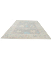Hand Knotted Oushak Wool Rug 9' 5" x 12' 2" - No. AT79380