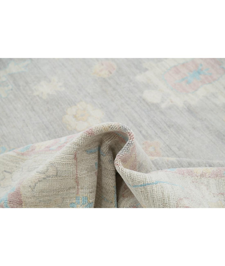 Hand Knotted Oushak Wool Rug 9' 5" x 12' 2" - No. AT79380