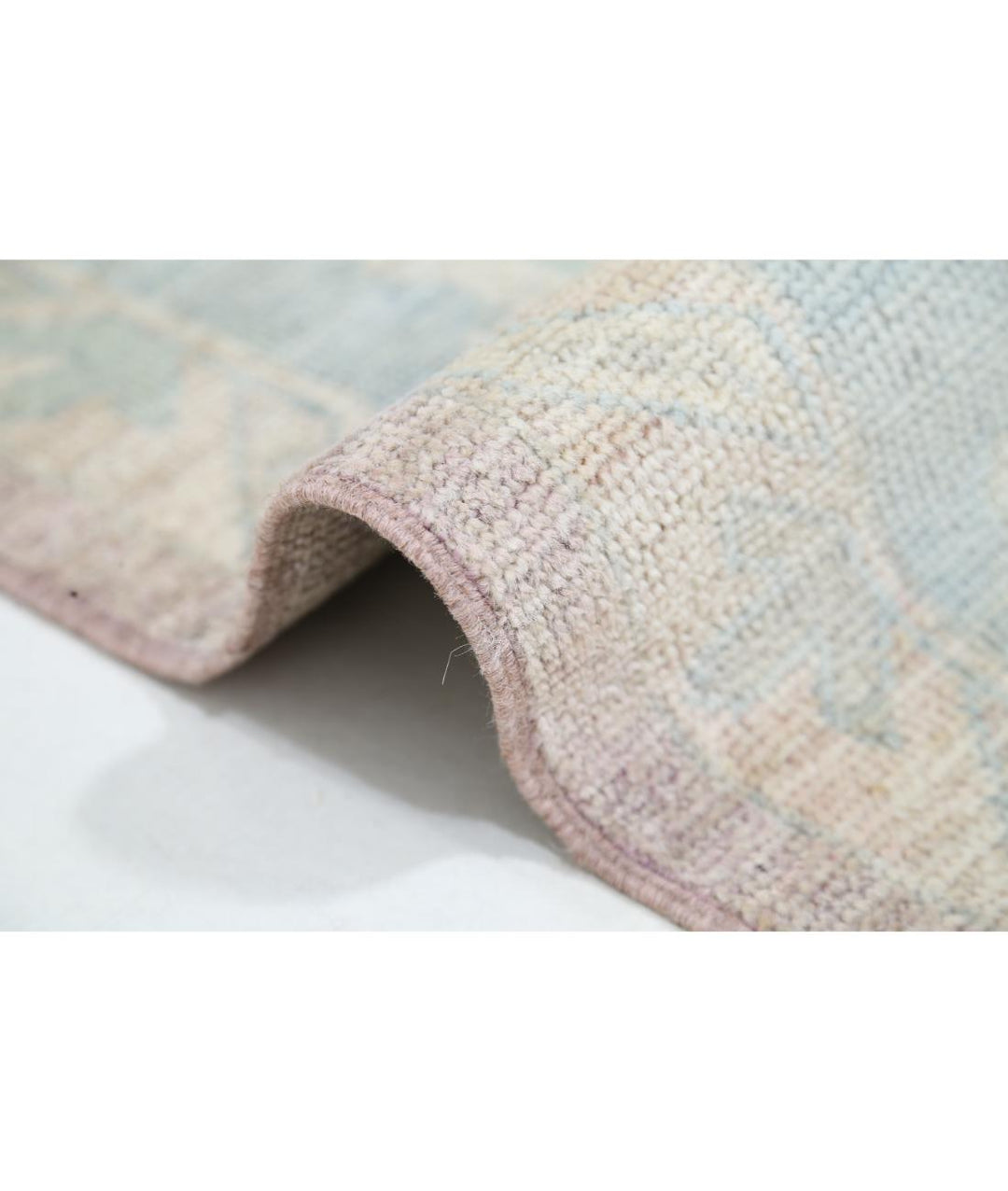 Hand Knotted Oushak Wool Rug 9' 3" x 11' 10" - No. AT86737