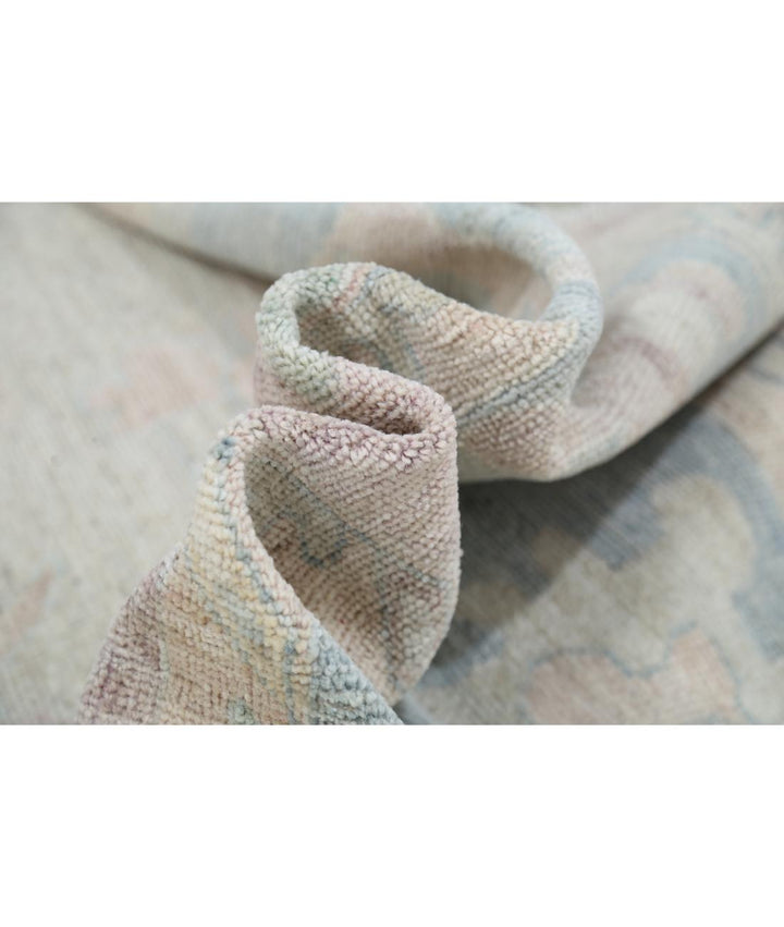 Hand Knotted Oushak Wool Rug 9' 3" x 11' 10" - No. AT86737