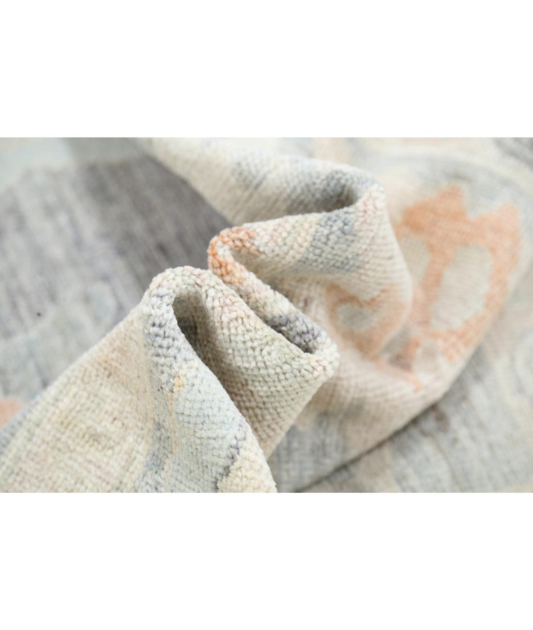 Hand Knotted Oushak Wool Rug 10' 2" x 13' 6" - No. AT64737