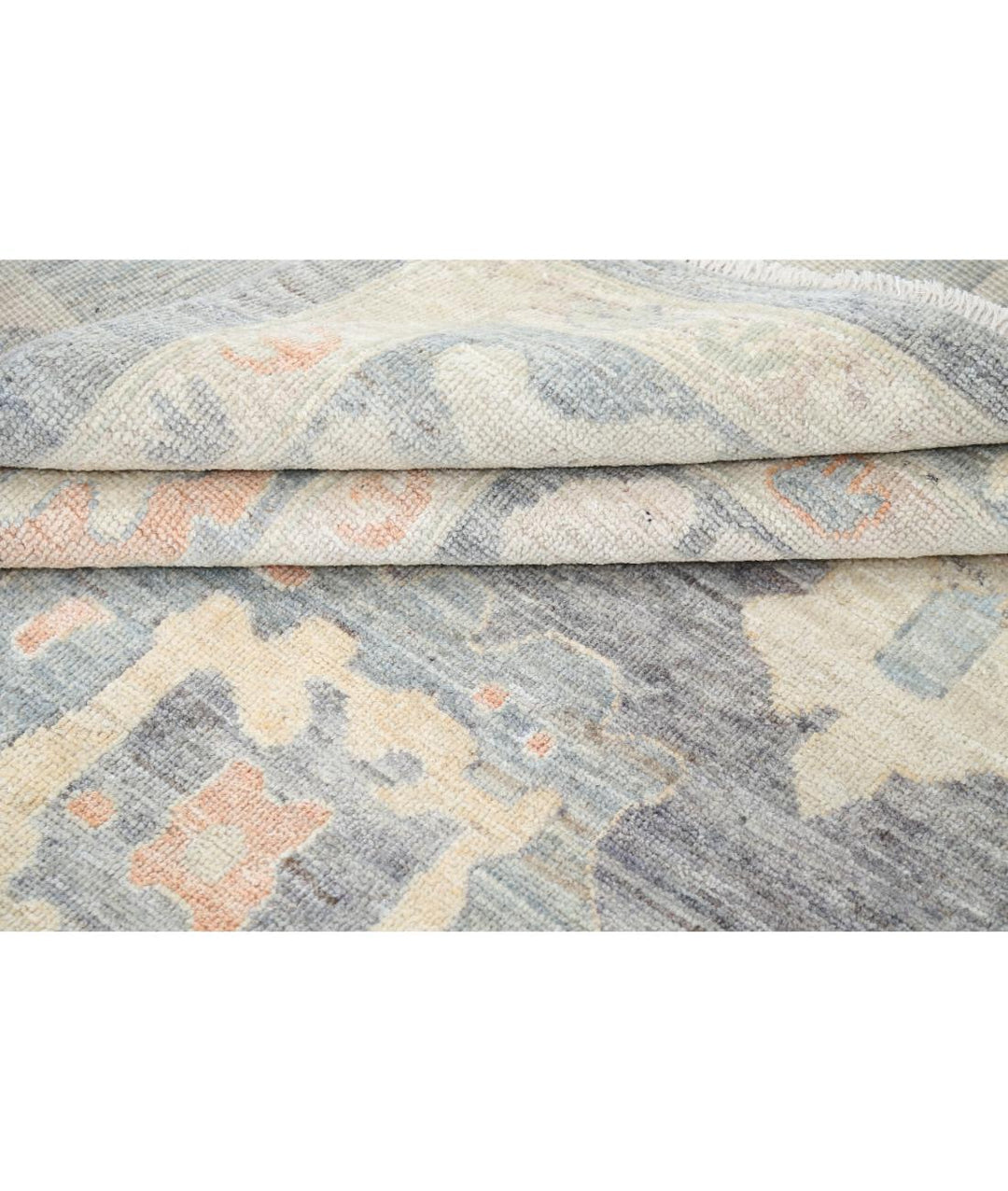 Hand Knotted Oushak Wool Rug 10' 2" x 13' 6" - No. AT64737