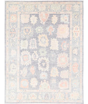 Hand Knotted Oushak Wool Rug 10' 2" x 13' 6" - No. AT64737