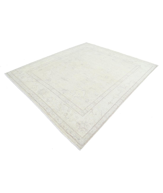 Hand Knotted Oushak Wool Rug 7' 11" x 9' 3" - No. AT78909