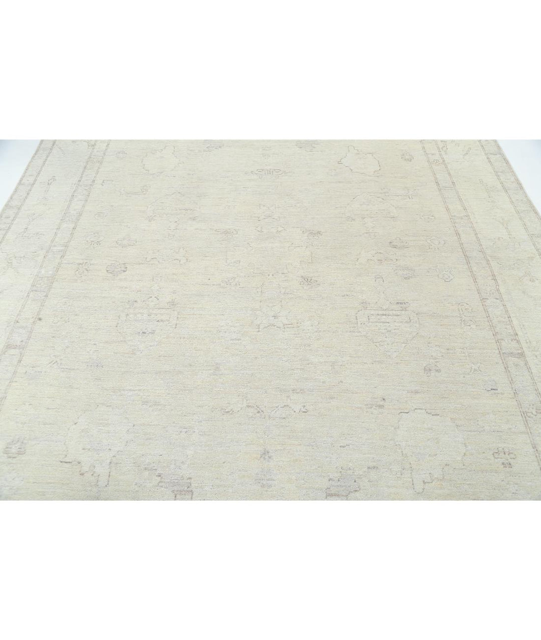Hand Knotted Oushak Wool Rug 7' 11" x 9' 3" - No. AT78909