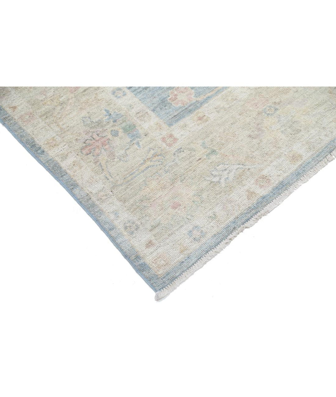 Hand Knotted Oushak Wool Rug 6' 7" x 8' 1" - No. AT78470