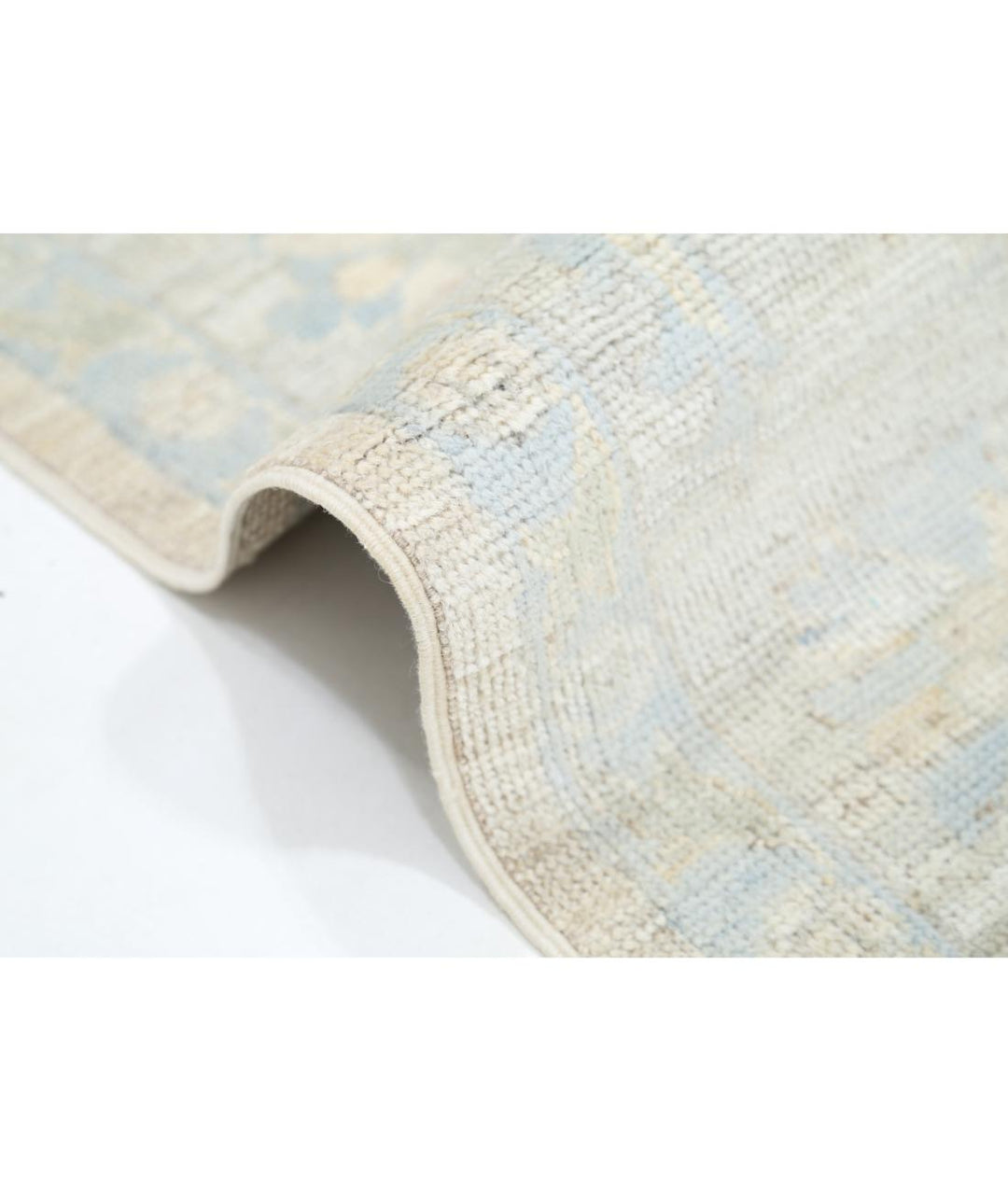 Hand Knotted Oushak Wool Rug 6' 8" x 8' 3" - No. AT62058