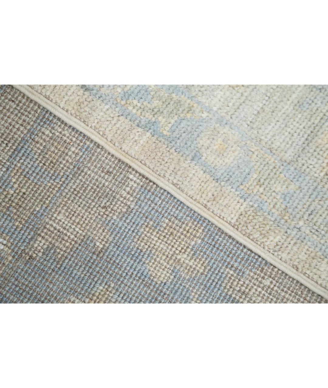 Hand Knotted Oushak Wool Rug 6' 8" x 8' 3" - No. AT62058