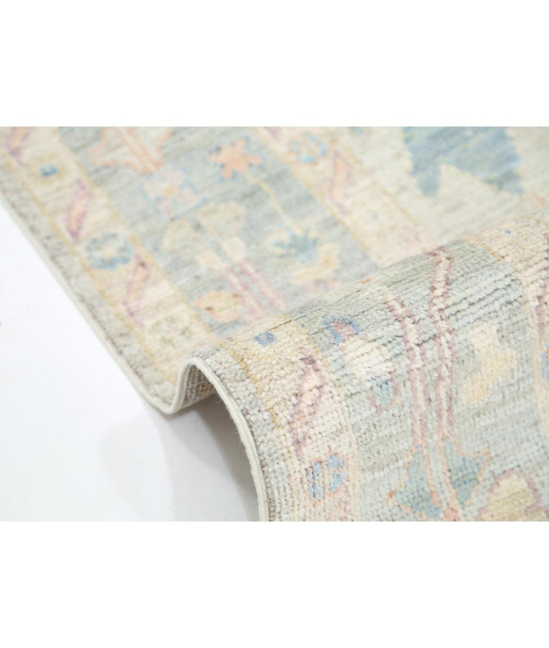 Hand Knotted Oushak Wool Rug 4' 11" x 7' 3" - No. AT87628