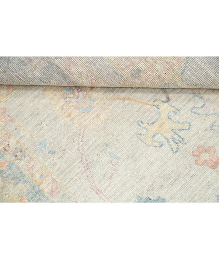 Hand Knotted Oushak Wool Rug 4' 11" x 7' 3" - No. AT87628