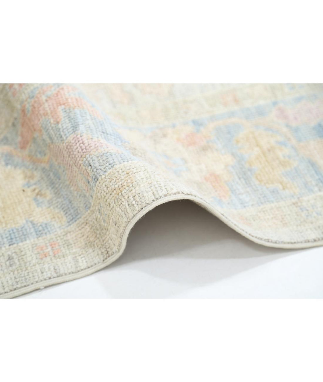 Hand Knotted Oushak Wool Rug 4' 10" x 8' 2" - No. AT40224