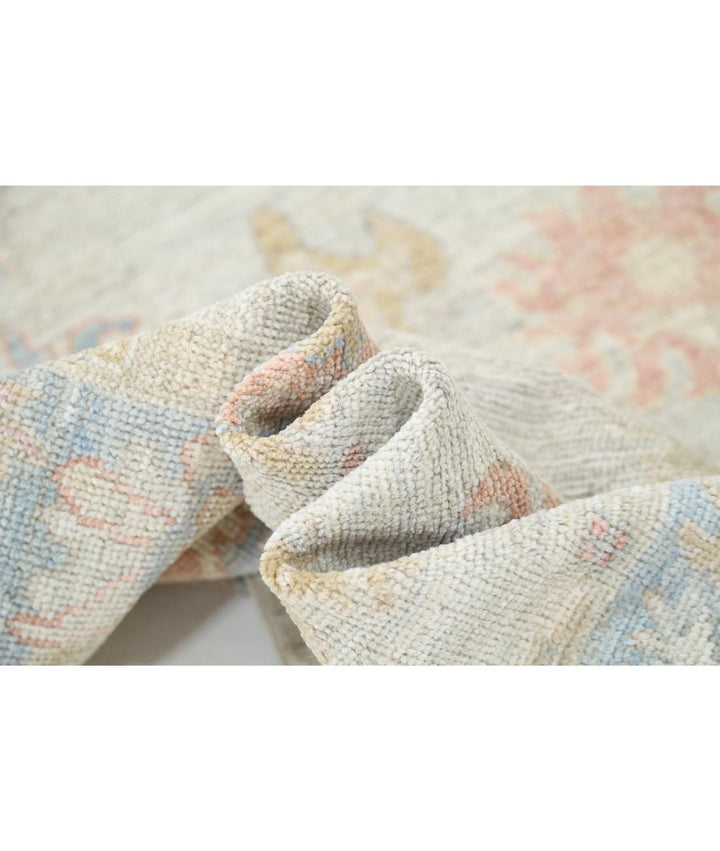 Hand Knotted Oushak Wool Rug 4' 10" x 8' 2" - No. AT40224