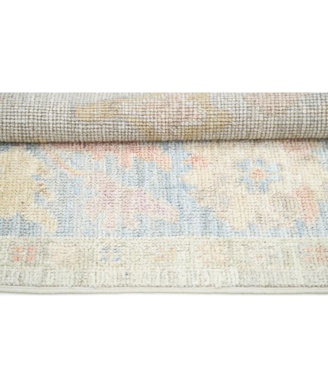 Hand Knotted Oushak Wool Rug 4' 10" x 8' 2" - No. AT40224