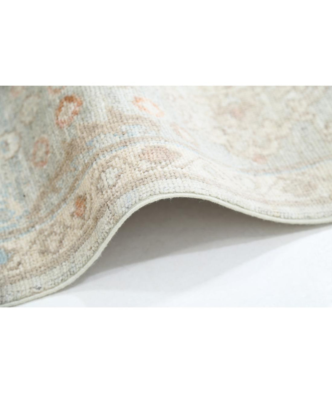 Hand Knotted Oushak Wool Rug 7' 9" x 9' 9" - No. AT82670