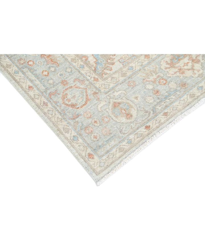 Hand Knotted Oushak Wool Rug 7' 9" x 9' 9" - No. AT82670