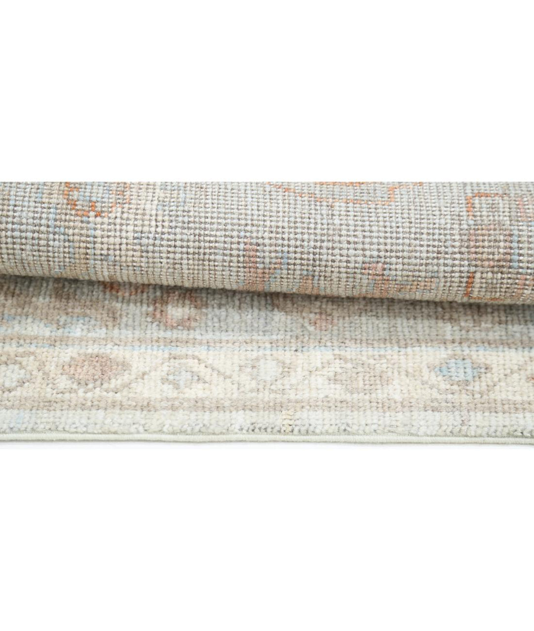 Hand Knotted Oushak Wool Rug 7' 9" x 9' 9" - No. AT82670