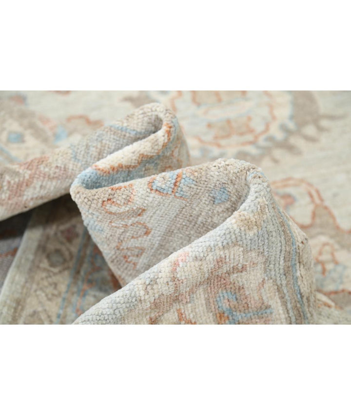 Hand Knotted Oushak Wool Rug 7' 9" x 9' 9" - No. AT82670