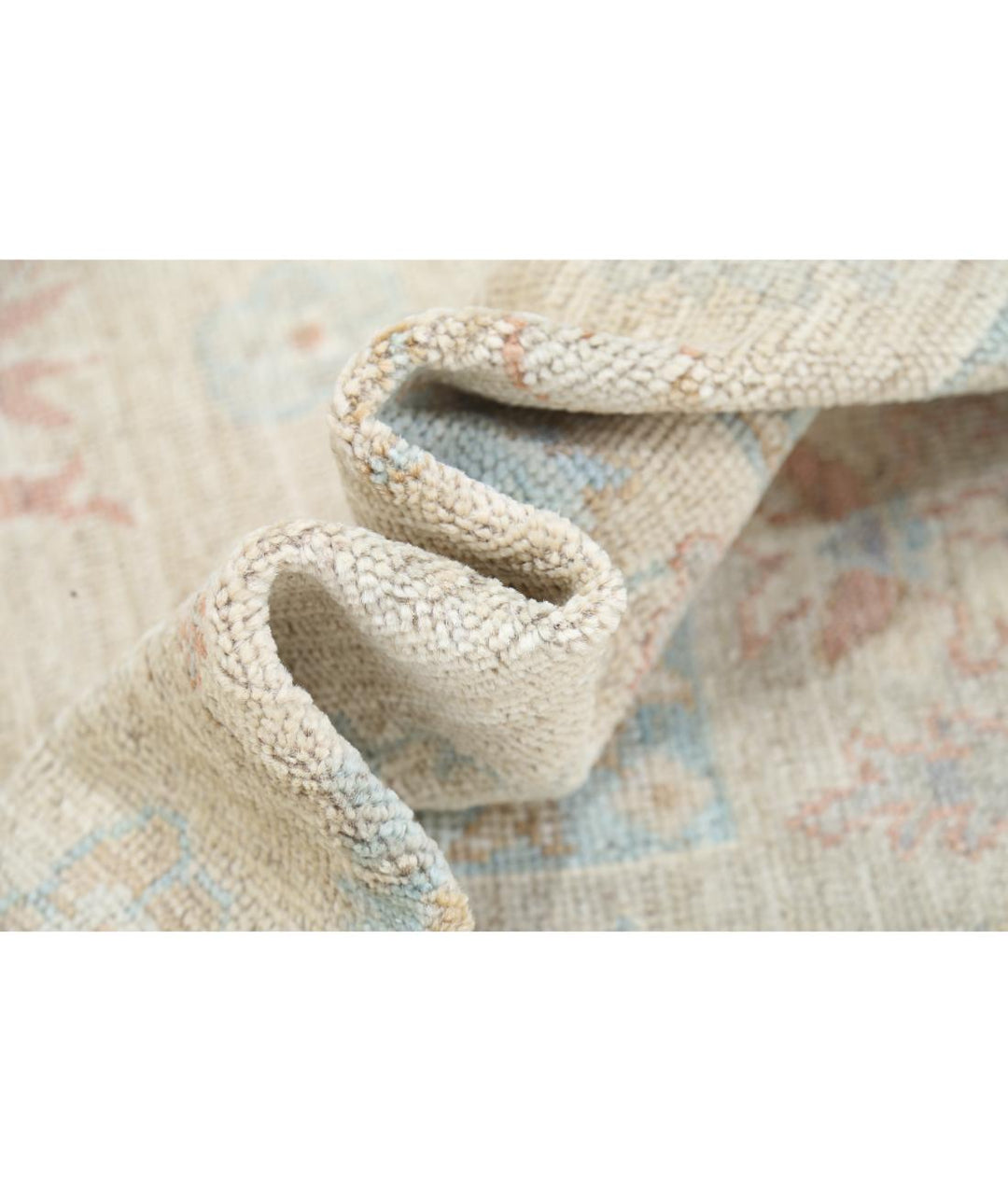 Hand Knotted Oushak Wool Rug 4' 0" x 6' 0" - No. AT32121