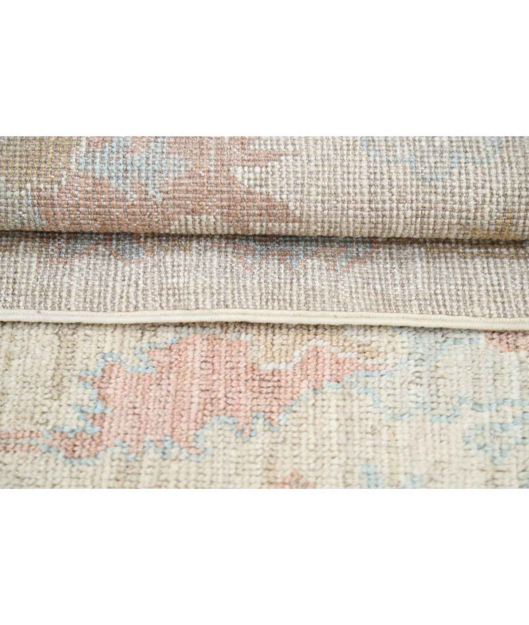 Hand Knotted Oushak Wool Rug 4' 0" x 6' 0" - No. AT32121