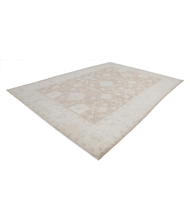 Hand Knotted Oushak Wool Rug 9' 2" x 12' 10" - No. AT31209