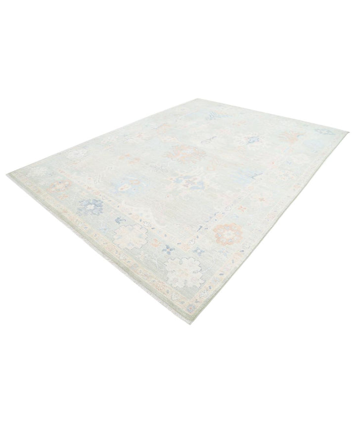 Hand Knotted Oushak Wool Rug 9' 0" x 12' 0" - No. AT88264