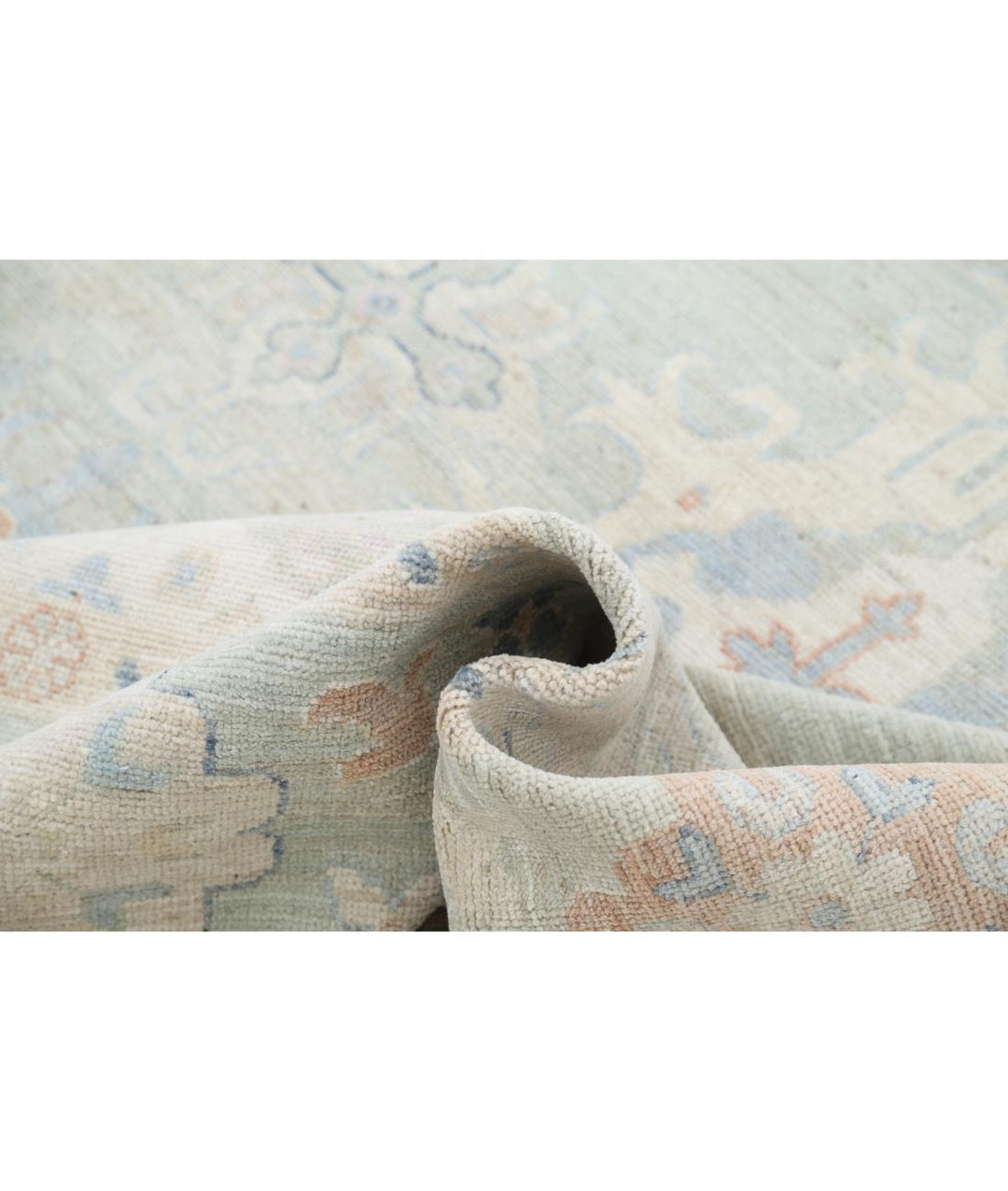 Hand Knotted Oushak Wool Rug 9' 0" x 12' 0" - No. AT88264