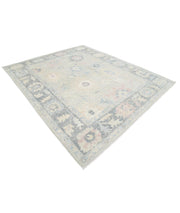 Hand Knotted Oushak Wool Rug 8' 5" x 9' 11" - No. AT32613