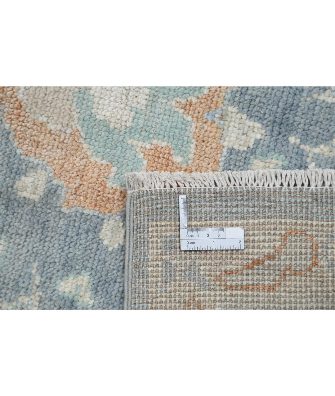 Hand Knotted Oushak Wool Rug 9' 1" x 11' 8" - No. AT83696