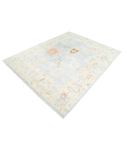 Hand Knotted Oushak Wool Rug 6' 4" x 8' 2" - No. AT47833