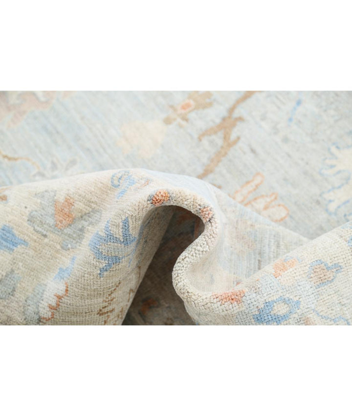 Hand Knotted Oushak Wool Rug 6' 4" x 8' 2" - No. AT47833