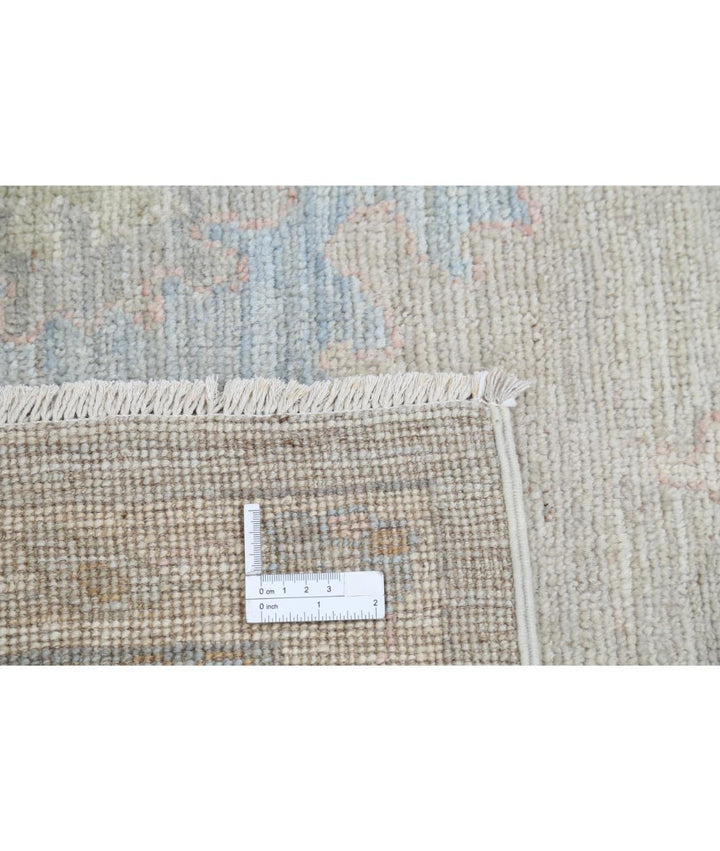 Hand Knotted Oushak Wool Rug 9' 1" x 11' 9" - No. AT10526