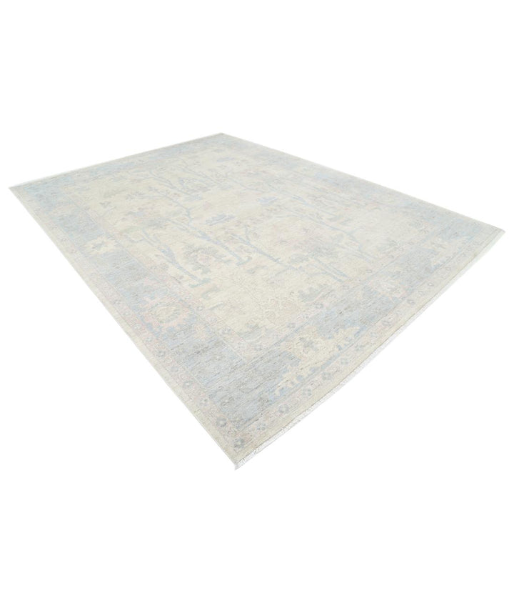Hand Knotted Oushak Wool Rug 9' 1" x 12' 0" - No. AT39648