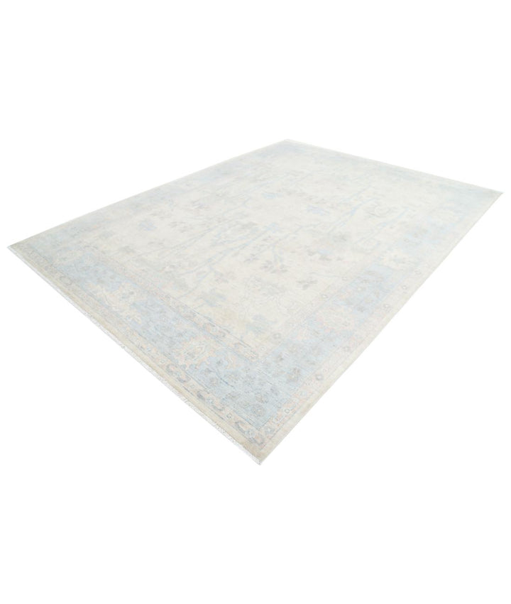 Hand Knotted Oushak Wool Rug 9' 1" x 12' 0" - No. AT39648