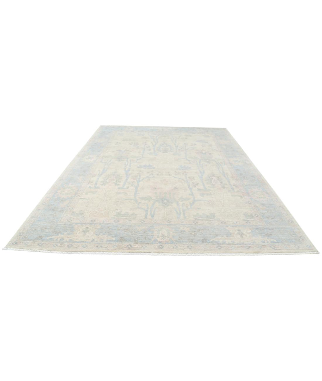 Hand Knotted Oushak Wool Rug 9' 1" x 12' 0" - No. AT39648