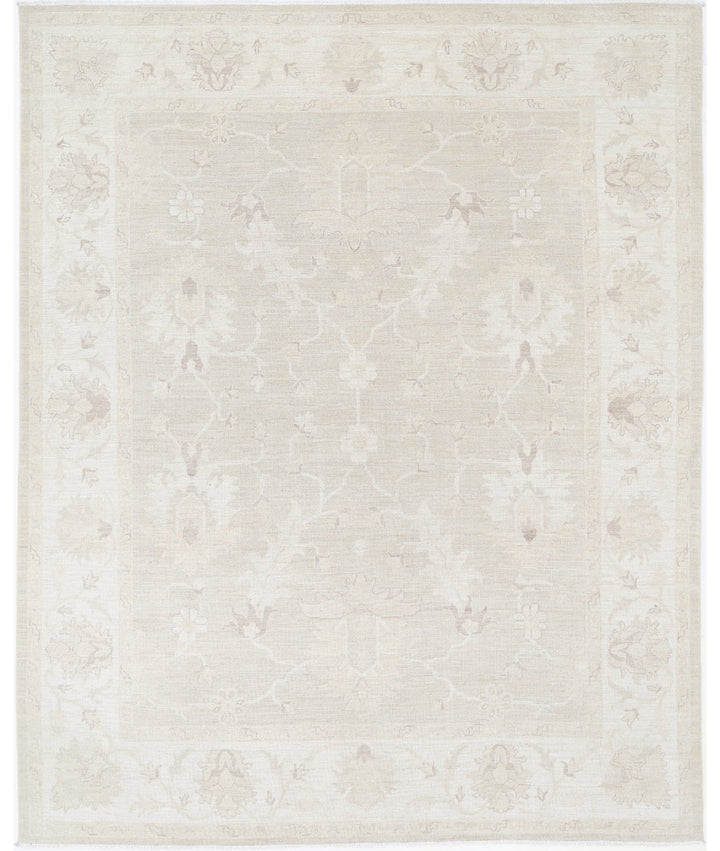 Hand Knotted Oushak Wool Rug 8' 1" x 10' 0" - No. AT58444
