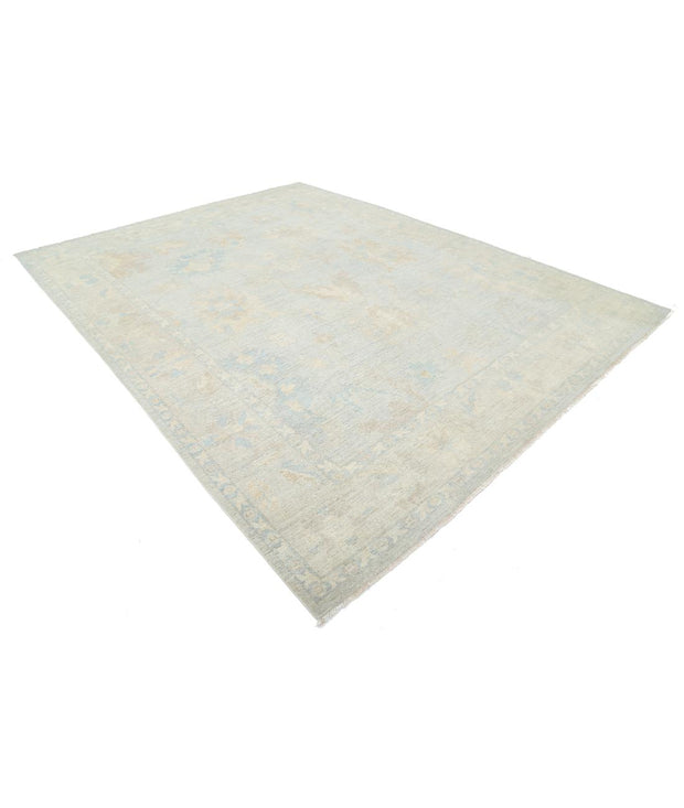 Hand Knotted Oushak Wool Rug 9' 0" x 11' 9" - No. AT85158