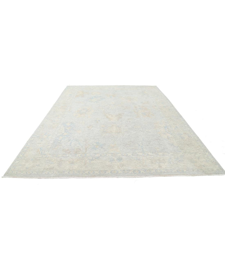 Hand Knotted Oushak Wool Rug 9' 0" x 11' 9" - No. AT85158