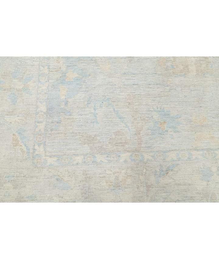 Hand Knotted Oushak Wool Rug 9' 0" x 11' 9" - No. AT85158