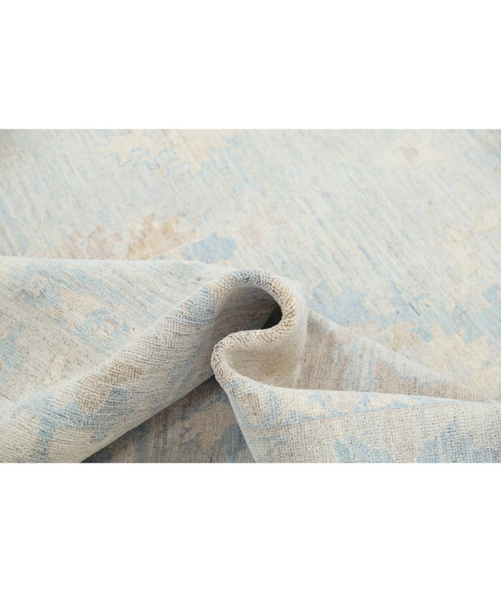 Hand Knotted Oushak Wool Rug 9' 0" x 11' 9" - No. AT85158